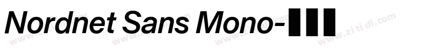 Nordnet Sans Mono字体转换
